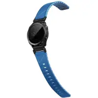 Uniq Fluo Strap for Garmin 22mm Blue (22 mm, Acier inoxydable, Plastique, Silicone), Sangles de montre, Bleu