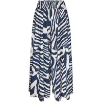LASCANA Pantalon crème / bleu foncé