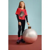 Desigual Sweat-shirt 'Minnie Mouse' rouge / noir