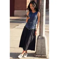 Desigual Robe bleu denim / noir