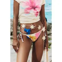 Desigual Bas de bikini crème / jaune / orange / rose