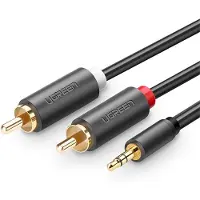UGREEN 3.5mm Klinke - 2x Cinch (2 m, Câble AUX, Câbles Cinch)