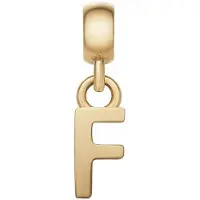 Daniel Wellington Pendentif plaqué or lettre F Charms DW00400489