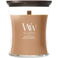 Woodwick Hazelnut Roast bougie parfumée avec mèche en bois 275 g