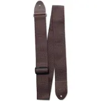 Martin strings Tissu Marron avec Attaches Cuir Marron