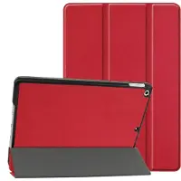 IMoshion Coque tablette Trifold pour Apple iPad 9 (2021) 10.2 pouces / iPad 8 (2020) 10.2 pouces / iPad 7 (2019) 10.2 pouces - Rouge