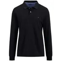 Fynch&Hatton 10001710 Long Sleeve Polo Noir 2XL Homme