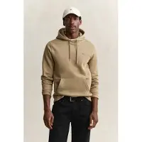 Gant pour homme. 2007058 Sweat à capuche Shield beige (S), Casuel, Coton