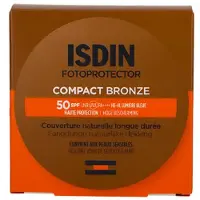 Isdin PROTECTION COMPACTE CONTRE LE SOLEIL SPF 50 avec pouvoir couvrant naturel et longue durée #Bronze 10 g