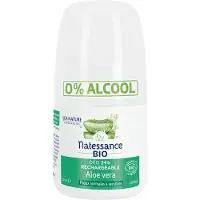 Natessance Déodorant Roll-On Aloe Vera Bio Sans Alcool ni Sels d’Aluminium 50 ml Liquide