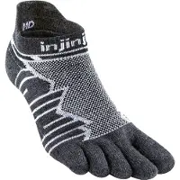 Injinji Ultra Run Wool No Show Socks Noir EU 40 1/2-44 Homme