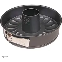 Dr. Oetker Dr Oetker 1432 Moule À Manqué, Moule À Savarin, Moule À Gâteau, Moule Rond, Moule À Charnière, Acier Inoxydable, Revêtement Antiadhésif, Noir, 26 X 6,5 Cm