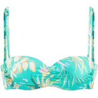 Venice beach Hauts de bikini turquoise / vert pastel / orange / blanc