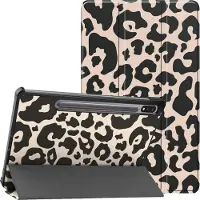 IMoshion Coque tablette Design Trifold pour Samsung Galaxy Tab S9 11.0 pouces / S10 Lite / S10 FE / S9 FE 10.9 pouces - Leopard
