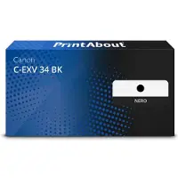 PrintAbout Toner compatible pour Canon C-EXV 34 BK - Noir