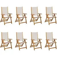 vidaXL 3279240, Terrasse, Assise rembourrée, Acacia, Textile, Gris, 110 kg, 570 mm
