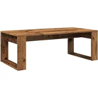 vidaXL Table basse imitation vieux bois 102x50x35 cm Bois composite