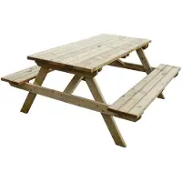 Rowlinson Table de pique-nique en bois pour 6 personnes maximum