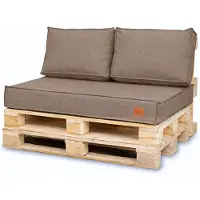 Blomster coussins pour palette et mobilier de jardin, lot de 3 120 x 80 cm