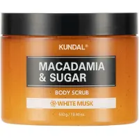 Kundal Macadamia & Sugar White Musk gommage au sucre au beurre de karité 550 g