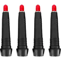 INF Embouts en acier tungstène pour bâtons de randonnée, pack de 4 Black