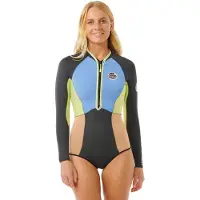 Rip Curl Shorty à Manches Longues Avec Fermeture éclair Frontale Pour Femme G-bomb 1.5 Mm Full Spring