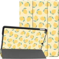 IMoshion Coque tablette Design Trifold pour Apple iPad 9 (2021) 10.2 pouces / iPad 8 (2020) 10.2 pouces / iPad 7 (2019) 10.2 pouces - Citrus Dream