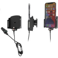 Brodit Support actif Apple iPhone 12/12 Pro avec câble USB, Support pour smartphone, Noir