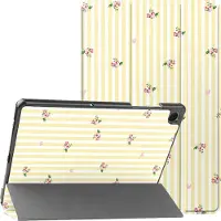 IMoshion Coque tablette Design Trifold pour Samsung Galaxy Tab A11 Plus / A9 Plus - Garden Stripes