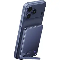 Iniu Batterie externe Powerbank 25 W MagPro Slim Magnet QI2.2 avec câble USB Type C 10000 mAh Bleu