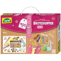 Lena Mallette créative pour petits bricolages, rose 400 pcs