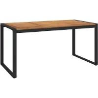 vidaXL Table de jardin avec pieds en forme de U 160x80x75 cm en acacia massif