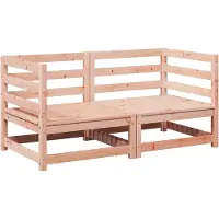 vidaXL ensemble de 2 canapés de jardin en bois massif de douglas