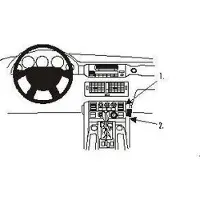 Brodit 853053 Support voiture Land Rover Range Rover, Support pour smartphone, Noir