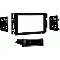 ACV Façade d'autoradio 2-DIN avec vide poche compatible avec pour différents véhicules GM/Suzuki