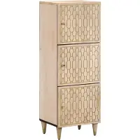 vidaXL Highboard 40x33x110 cm bois massif mangue