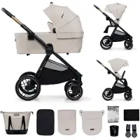 Kinderkraft universalus vežimas 2IN1 NEA 2.0, soft beige, KSNEA002BEG2000