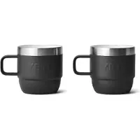 Yeti Rambler Stackable Mugs 6oz, Black, tasses isothermes empilables, 177 ml