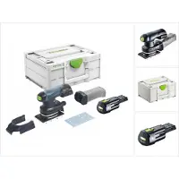 Festool RTSC 400-Basic Batterie Ponceuse vibrante 18 V 80 x 130 mm Brushless + 1x batterie 3,0 Ah + Systainer - sans kit de chargement