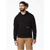 Dickies Hommes, Pull-over, Sweat à capuche en laine polaire Midweight Regular, Noir, (XL)
