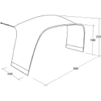 Outwell Wakefield M Tent Connector Argenté