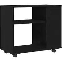 vidaXL Table d'appoint en chêne noir 70 x 35 x 60 cm Bois d'ingénierie