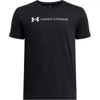 Under Armour Logo Wordmark Short Sleeve T-shirt Noir 8 Years Garçon