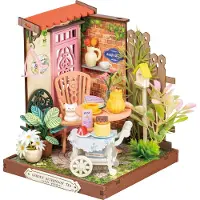 Rolife Kit maison miniature DIY - - Fancy Tea Yard - Facile à assembler - Pièces prédécoupées - Montage 1–2 h