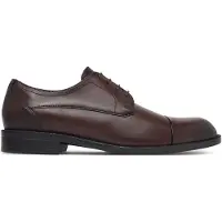 BOSS Chaussures derby en cuir à bout droit