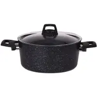 Excellent houseware Casserole de qualité supérieure avec couvercle, 4,4 litres, en aluminium