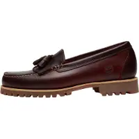 Timberland pour homme. TB0A2MSCEIW1 Mocassins en cuir Authentic Kiltie bordeaux (45.5 W), 1 à 3 cm, Aucun, Casuel, Grenat, Classique