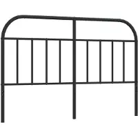 vidaXL Tête de lit en métal noir 135 cm