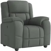 vidaXL Fauteuil relax, tissu, gris foncé