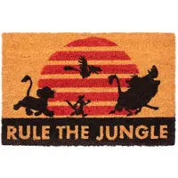 Disney El Rey León Rule The Jungle Doormat Orange